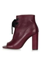 Topshop Hustle Open Toe Boots