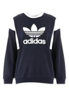 Topshop Trefoil Colour Block Sweatshirt By Adidas Originals