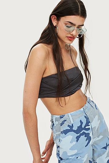 Topshop Slinky Bandeau Top