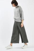 Topshop Textured Wide Leg Trousers