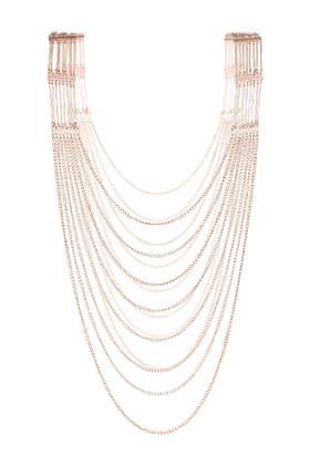 Topshop Multi-row Chain And Bar Body Necklace