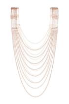 Topshop Multi-row Chain And Bar Body Necklace