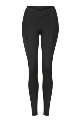 Topshop Reflective High Waist Ankle Leggings By Ivy Park