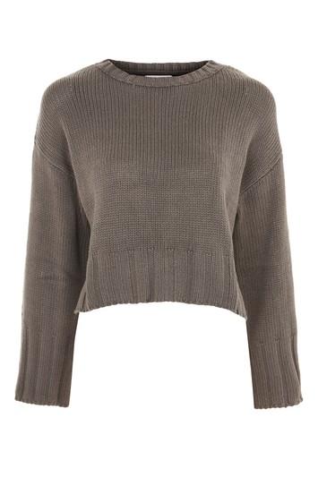 Topshop Cropped Knitted Jumper By Native Youth