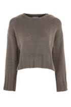 Topshop Cropped Knitted Jumper By Native Youth