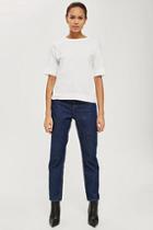 Topshop *contrast Stitch T-shirt By Boutique