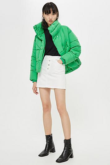 Topshop Wrap Puffer Jacket