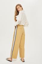Topshop Side Striped Wide Leg Chino Trousers
