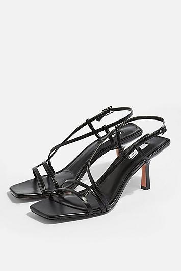Topshop Strippy Heeled Sandals