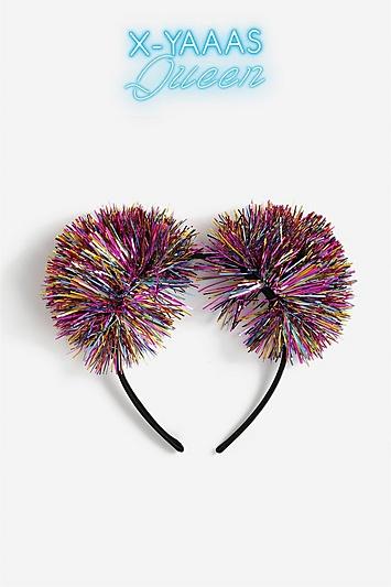 Topshop *holiday Tinsel Pom Headband