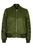 Topshop Quilted Ma1 Bomber Jacket