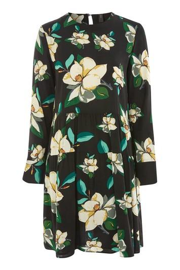 Topshop Stino Long Sleeve Dress By Yas