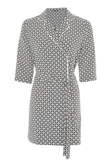 Topshop Petite Geometric Tile Double Cuff Dress