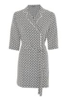 Topshop Petite Geometric Tile Double Cuff Dress
