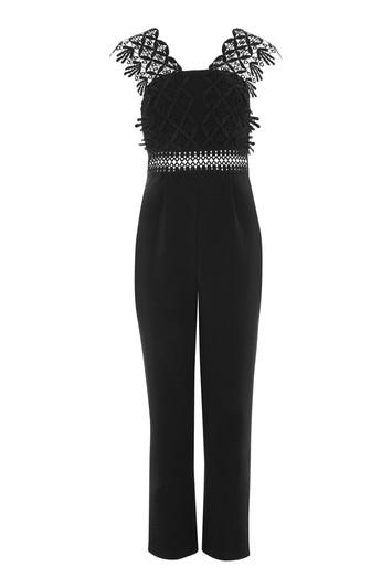 Topshop Lace Strap Jumpsuit