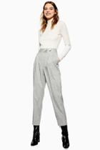 Topshop Double Button Tapered Trousers