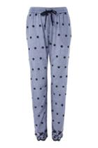 Topshop Embroidered Gingham Pyjama Trousers