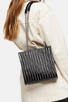 Topshop Toff Black Studded Tote Bag