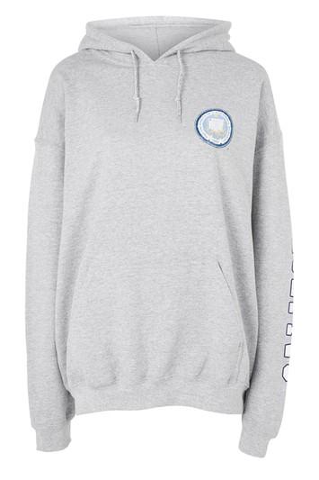 Topshop California University Slogan Hoodie By Tee & Cake