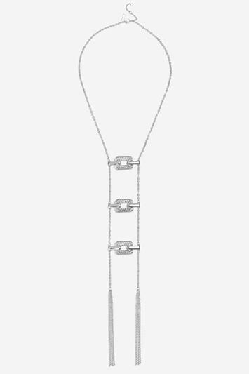 Topshop Rhinestone Link Ladder Necklace