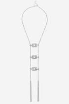 Topshop Rhinestone Link Ladder Necklace