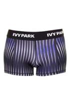 Topshop Low-rise Print Biker Shorts By Ivy Park