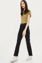 Topshop Tall Washed Black Dree Jeans