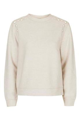 Topshop Eyelet Sweat