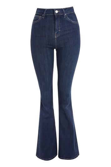 Topshop Petite Indigo Flared Jamie Jeans