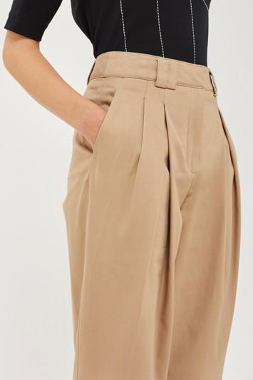Topshop Pleated Trousers By Boutique
