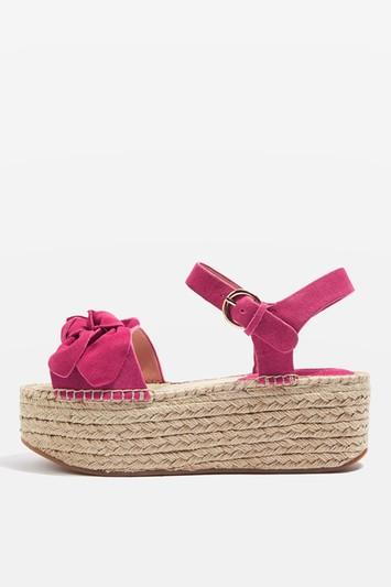 Topshop Wendy Bow Wedge Espadrilles