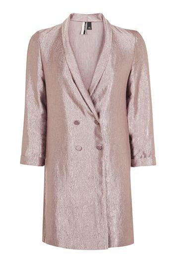 Topshop Soft Satin Tailored Jacket