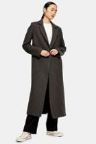 *grey Coat By Topshop Boutique