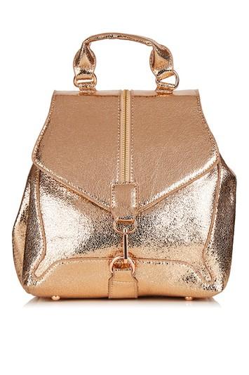 Topshop *agate Rose Gold Backpack By Skinnydip