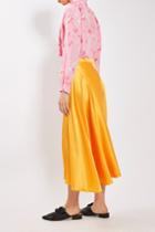 Topshop Asymmetric Satin Sash Skirt By Boutique