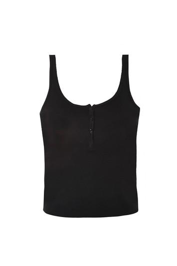 Topshop Petite Button Front Vest Top