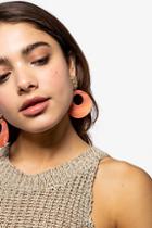 Topshop Coral Shell Drop Earrings