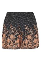 Topshop Embroidered Dotty Shorts