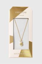 Topshop Gold Plated Apple Ditsy Necklace