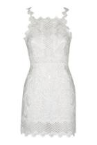 Topshop Petite Lace Detailed Bodycon Dress
