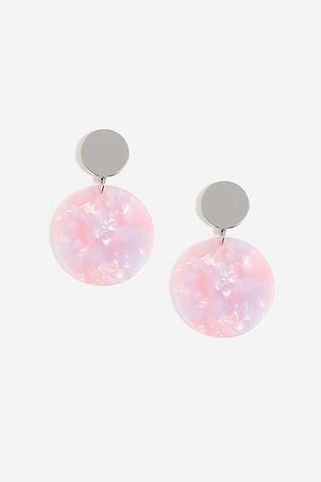 Topshop Stud Resin Drop Earrings