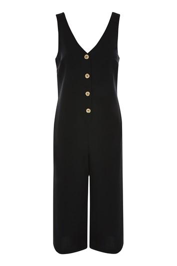 Topshop Slouch Button Front Jumpsuit