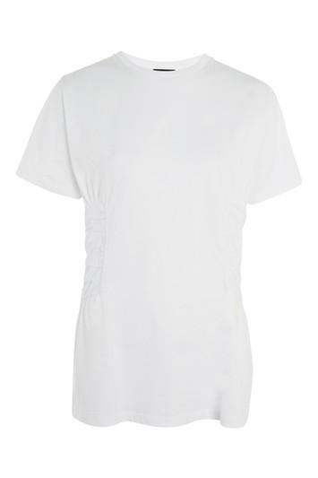 Topshop Poplin Corset T-shirt
