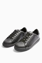 Topshop *wide Fit Cola Black Trainers