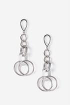 Topshop Resin And Chain Link Drop Earrings