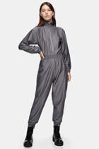 Topshop Considered Charcoal Grey Recycled Jumpsuit