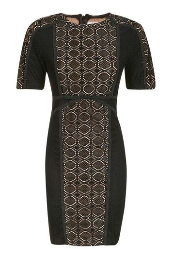 Topshop *divided Black Lace Dress By Wyldr