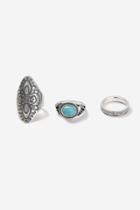 Topshop Ethnic Ring Multipack