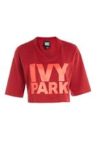 Topshop Logo V-neck Crop T-shirt By Ivy Park