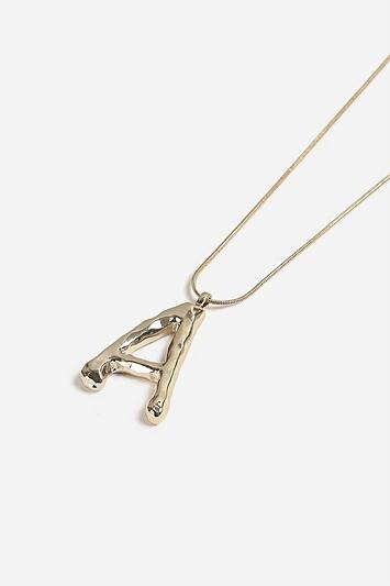 Topshop *a Initial Chunky Necklace
